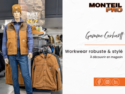 Gamme CARHARTT disponible chez Monteil Pro &agrave; Limoges