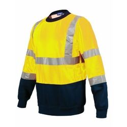 Sweat HV col rond bicolore