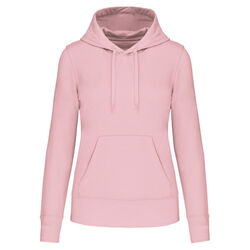 Sweat-shirt &agrave; capuche K4028 PALE PINK