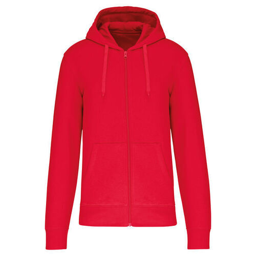 Sweat-shirt full zip &agrave; capuche K4030 RED