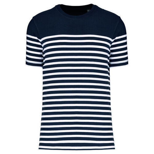 T-shirt Marini&egrave;re bio K3033 NAVY/WHITE STRIPES