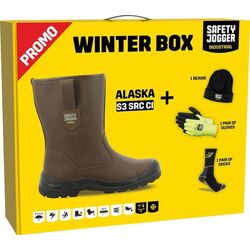 Box bottes fourr&eacute;es cuir + gants + chaussettes + bonnet Limoges