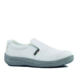Mocassins de s&eacute;curit&eacute; femme STELLA S2 SRA BLANC Limoges