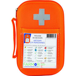 Trousse secours fluo ARTISAN 2/4 PERSONNES Limoges