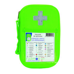 Trousse secours fluo ESPACES VERTS Limoges